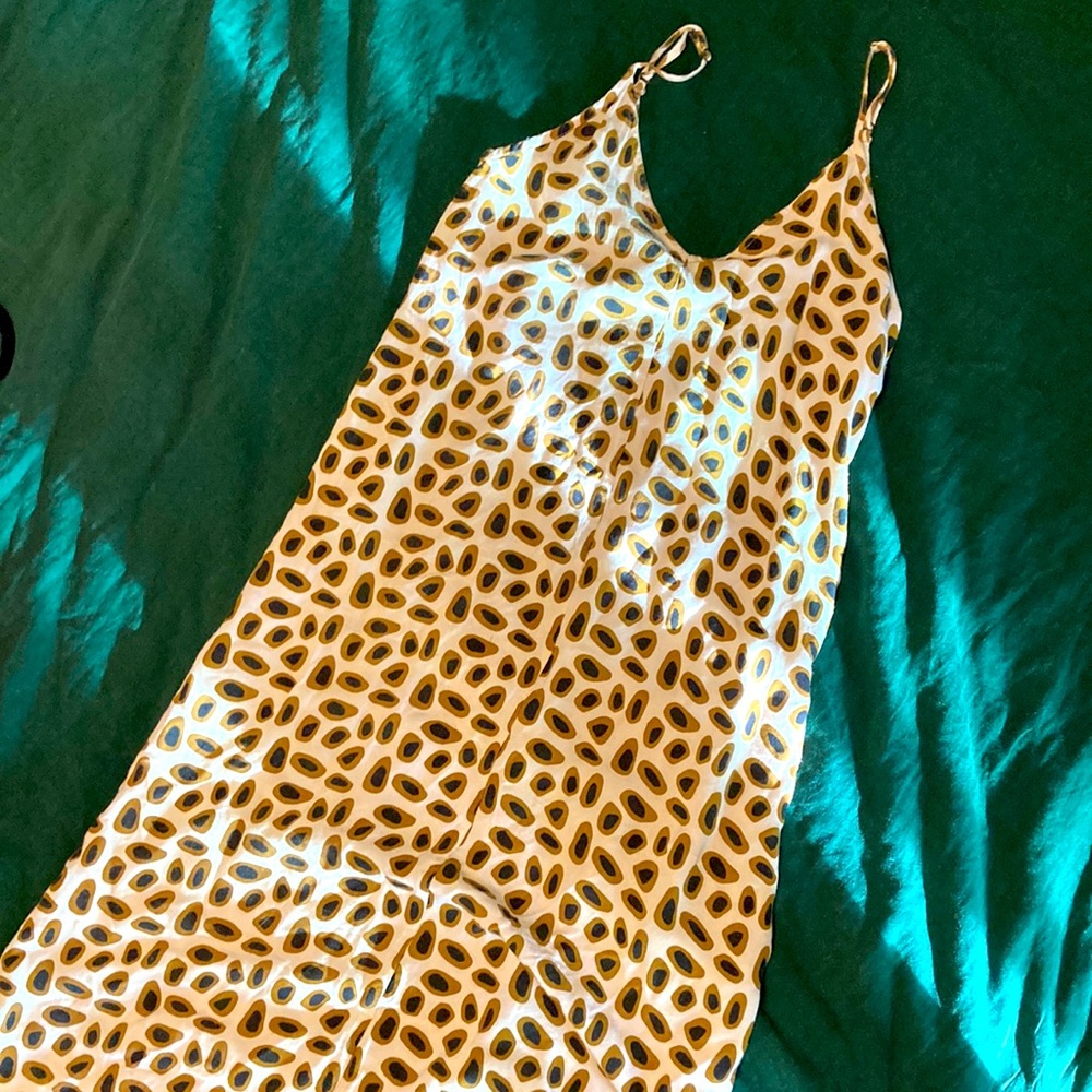 ali golden leopard print dress
